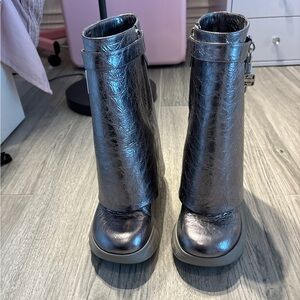 Silver Women's Boots